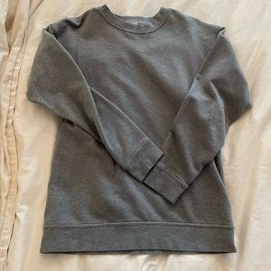 Gray crew sweater